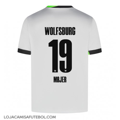 Camisa de Futebol Wolfsburg Lovro Majer #19 Equipamento Alternativo 2024-25 Manga Curta